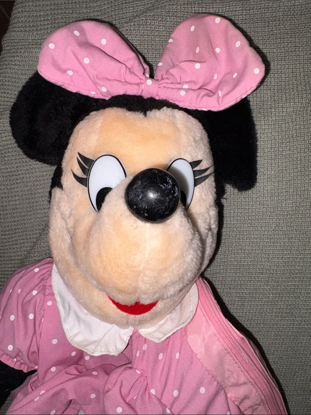 VINTAGE Disney Minnie Mouse Plush Backpack